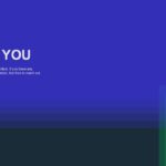 Business Case Study Template - thank you slide with blue-green gradient and white text