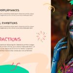 Carnival Google Slides - Key attractions slide with parade performances and cultural exhibitions content