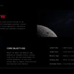 Chang'e 7 Mission Template - Overview slide with mission specifications and objectives layout
