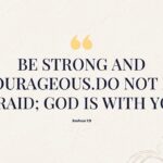 Christianity Template - Biblical quote from Joshua 1:9 inspirational slide