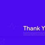 Clinical Case Review Template - Professional closing slide with geometric design elements and appreciation message