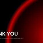 Competitive Industry Report Template - minimalist thank you slide with large white typography on gradient background