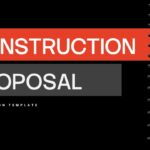 Construction Proposal Template - Bold title slide to open your construction project presentation professionally