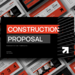 Construction Proposal Template - Professional presentation cover to showcase your construction project proposals