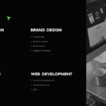 Creative Portfolio Skills Template - Four-category grid displaying design expertise with workspace imagery
