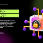 Cryptocurrency Google Slides Template - Blockchain technology slide with 3D cube and network visualization