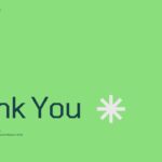 E-Waste Management Thank You - Clean closing slide with bright green background and white asterisk branding element
