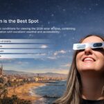 Europe Solar Eclipse 2026 Template - why Spain is best viewing spot with coastal cityscape