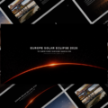 Europe Solar Eclipse 2026 Template - presentation overview showing multiple slides with eclipse content