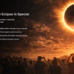 Europe Solar Eclipse 2026 Template - why 2026 eclipse is special slide with totality corona image