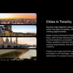 Europe Solar Eclipse 2026 Template - major Spanish cities in totality path with photo gallery