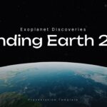 Finding Earth 2.0 title slide with Earth from space background