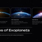 Types of Exoplanets slide showing three planet categories with images