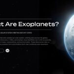 What Are Exoplanets slide with planet image and definition text