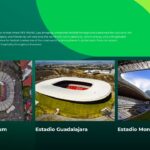 FIFA 2026 World Cup Template - Mexico stadiums slide to showcase three iconic football venues