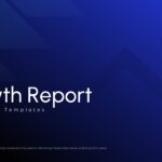 Growth Report Google Slides Template - Professional title slide with bold typography and 2026 vision on blue background