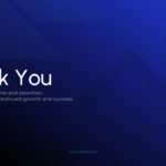 Growth Report Thank You - Elegant closing slide with appreciation message and comprehensive contact information layout