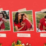 Happy Mothers Day Template - Photo gallery slide to display multiple mother-child memories