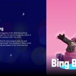 Inside Out Movie Template - Bing Bong imaginary friend character with pink gradient background