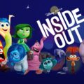 Inside Out Movie Template - Title slide with Disney Pixar characters on starry blue background