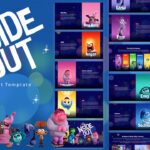 Inside Out Movie Template - Complete overview showing all 19 slides in organized grid layout
