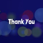 Inside Out Movie Template - Thank you slide with cosmic blue starry background and white text