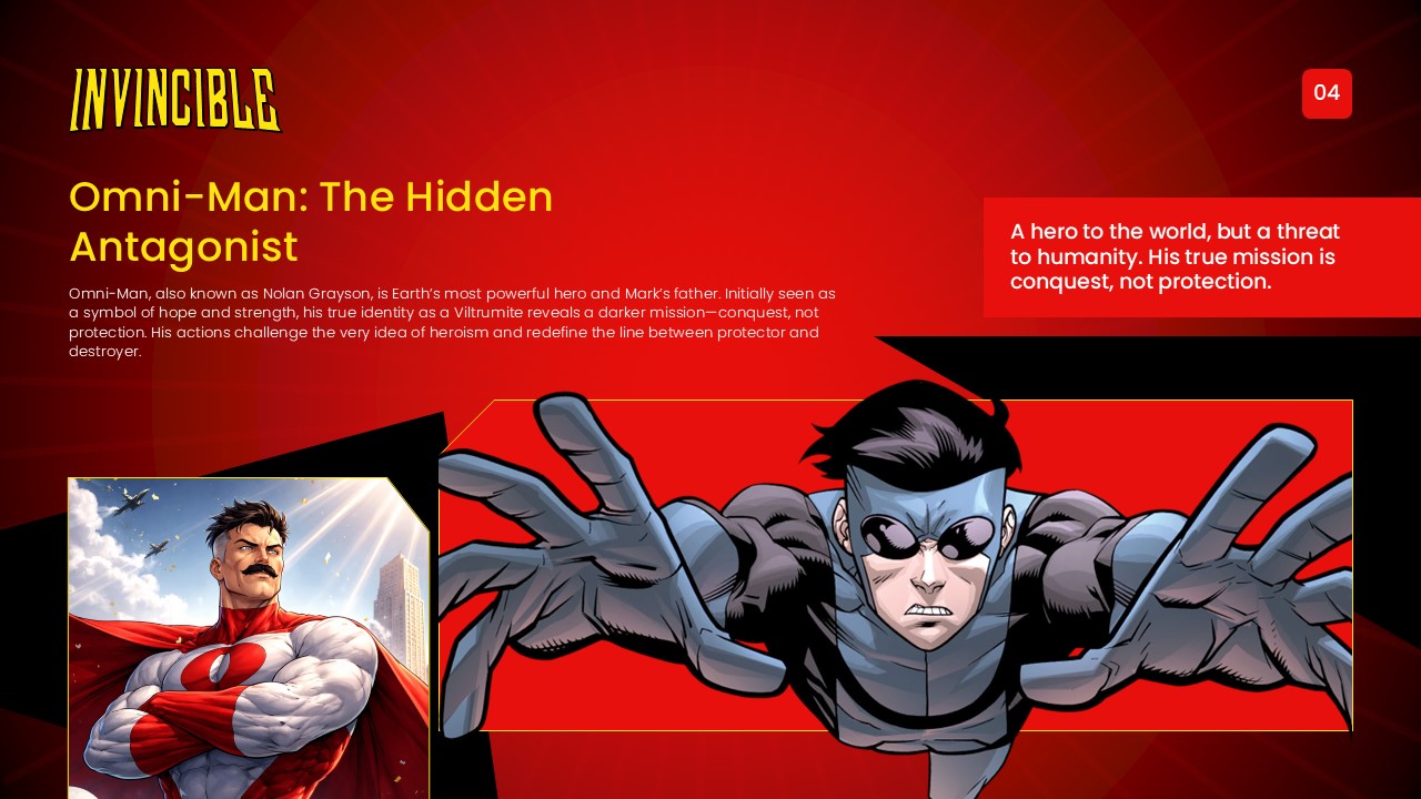 Invincible Template - Omni-Man antagonist character slide