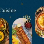 Iran Cuisine Template - Colorful gallery showcasing traditional Persian dishes in decorative circular frames