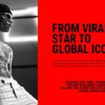 Viral Star Template - Career journey slide showing transformation from YouTube discovery to global superstar