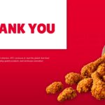 KFC Thank You Template - Presentation conclusion with chicken imagery