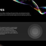 Market Research Objectives Template - Split layout with circular target diagram and methodology text