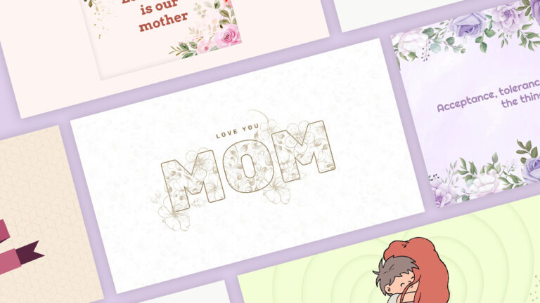 love you mom template