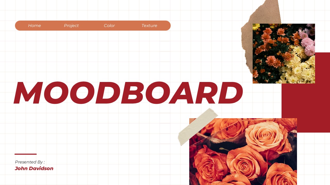 Moodboard Template for PowerPoint and Google Slides - SlideChef
