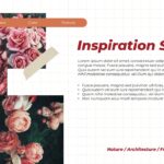 Moodboard Inspiration Sources Template - Large rose collage, bullet points, reference categories section