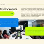 Strategic Developments Template - Policy actions with conference room collaboration and numbered initiatives