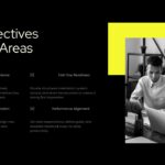 Onboarding Template - Key objectives and focus areas content slide