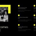 Onboarding Template - Key outcomes and business impact grid layout