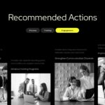 Onboarding Template - Recommended actions four-quadrant layout
