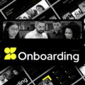 Onboarding Report Template - Dynamic cover with scattered slides preview
