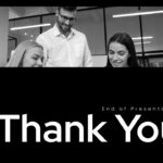 Onboarding Template - Thank you closing slide with professionals