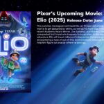 Elio Upcoming Template - Cosmic space setting previewing Pixar's 2025 alien encounter adventure film