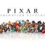Pixar Animation Studios Template - Clean character lineup displaying the studio's complete universe of heroes