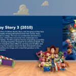 Toy Story 3 Template - Familiar bedroom setting showcasing the trilogy's emotional conclusion with toy ensemble