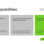 Product Demo Template - Core capabilities in three-column card layout