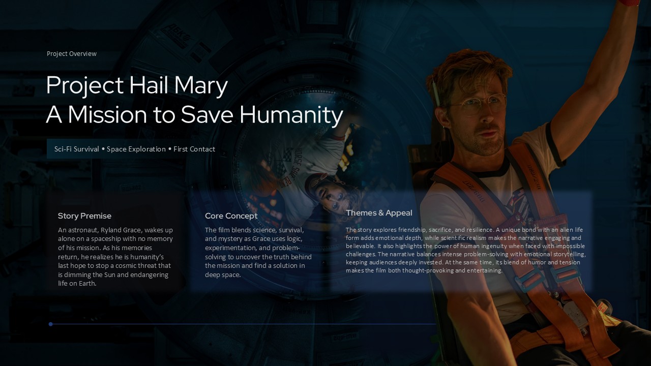 Project Hail Mary Challenges - Dual-image layout explores scientific discoveries alongside mission obstacles and limitations