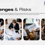 Quarterly Report Template - Challenges and risks with team collaboration grid