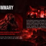 Resident Evil Plot Summary Template - Story details with apocalyptic imagery