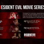 Resident Evil Series Template - Six movie grid showing franchise history