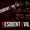 Resident Evil Movie Template - Horror themed title slide with red accents