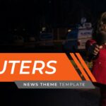 Reuters Template - Title slide with news reporter background to introduce broadcast presentations